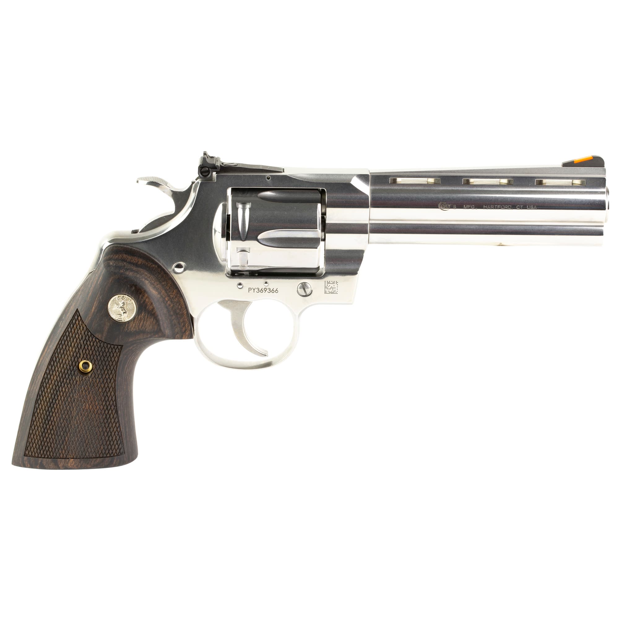 Colt Python .357 Magnum 5 inch 6 Round Stainless Walnut Grips Double Action Only