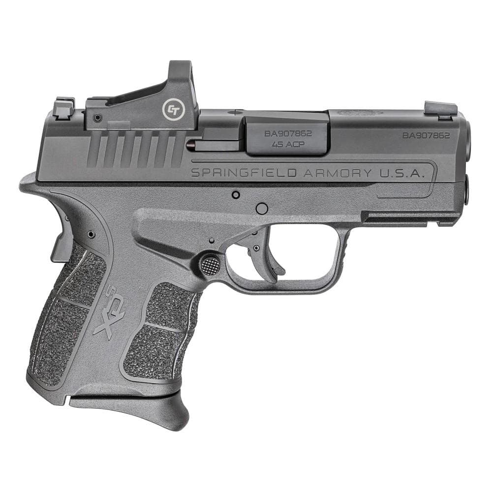 Springfield Armory XD-S Mod.2 OSP Handgun Gear Up Package .45 ACP 5rd (3) & 6rd (2) Magazines 3.3" Barrel Black with Bag and Crimson Trace Micro Red Dot