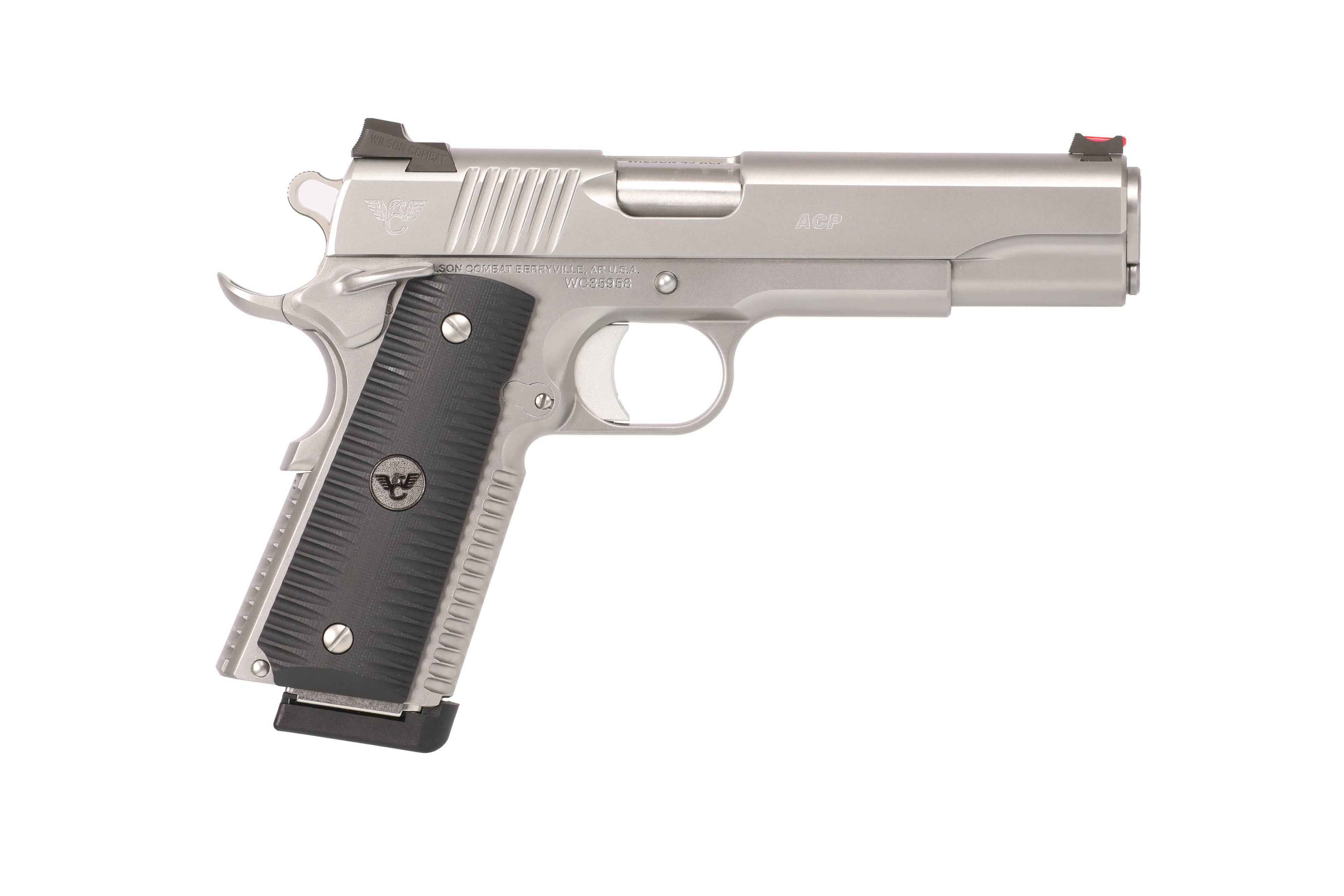 Wilson Combat ACP-FS-45A-SS 45 ACP 5 Inch 8 Rounds Stainless Steel Ambidextrous Safety