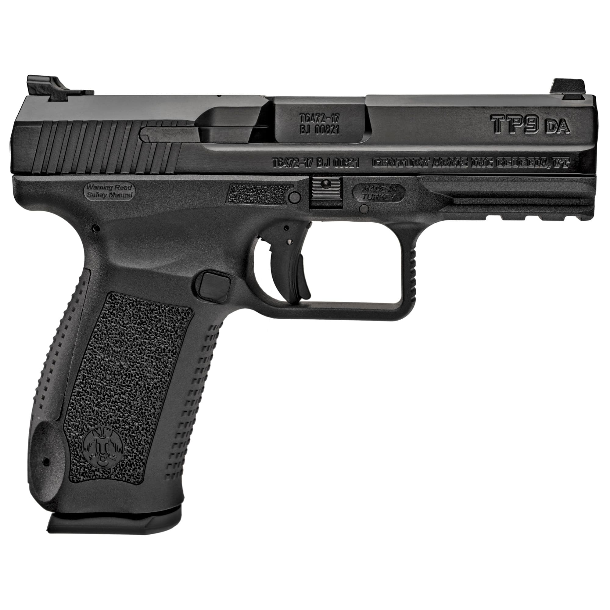 Canik TP9DA 9mm Luger 4.07 Inch Barrel 18 Rounds Black Finish