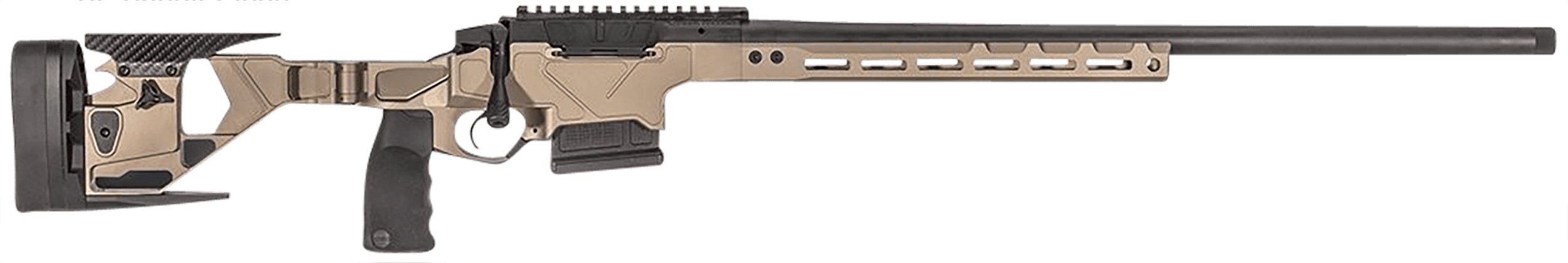 Seekins Precision 0011710107FDE Havak HIT Full Size 308 Win 3+1 24" Black Threaded Barrel, Picatinny Rail Steel Receiver, Flat Dark Earth Adjustable Folding Aluminum Chassis, AR-Style Vertical Grip