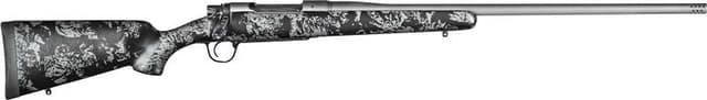 Christensen Arms 8010108600 Mesa FFT 300 PRC 3+1 22" Threaded Barrel, Tungsten Gray Cerakote, Black with Gray Webbing Stock