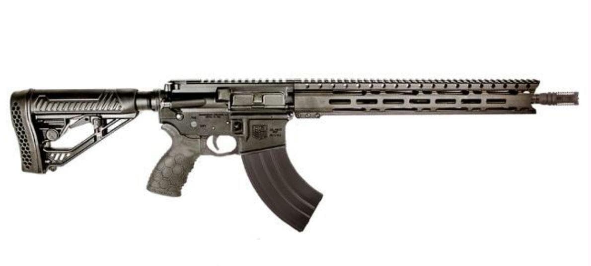 Diamondback DB1547 AR Rifle 7.62x39 16in Barrel 28 Rounds Black Finish Hexmag Grip DBSB Flash Hider