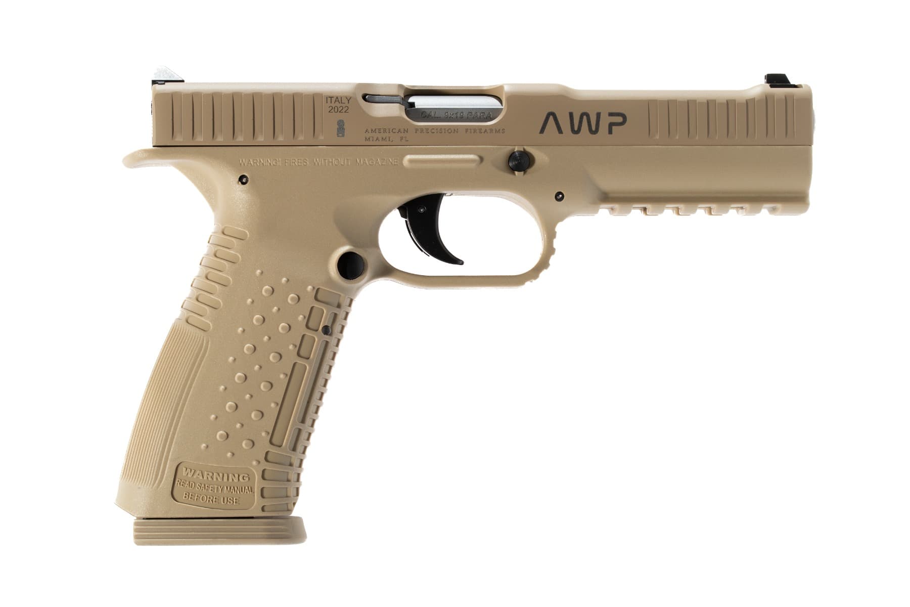 Arsenal Firearms Strike One Pistol - Desert Tan | 9mm | 5" Barrel | 2 x 17rd Mags