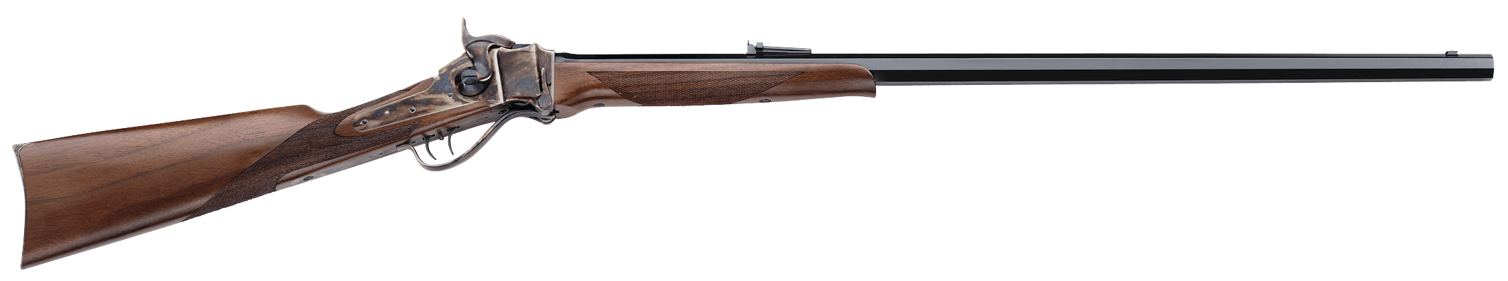 Davide Pedersoli 010S780457 1874 Sporting 45-70 Gov 1rd 32" Octagon Blued Barrel, Color Case Hardened Steel Receiver, Walnut Stock