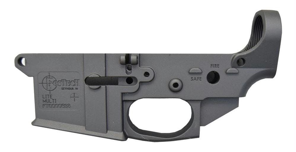 FosTech Lite AR-15 Receiver - Black | Stripped
