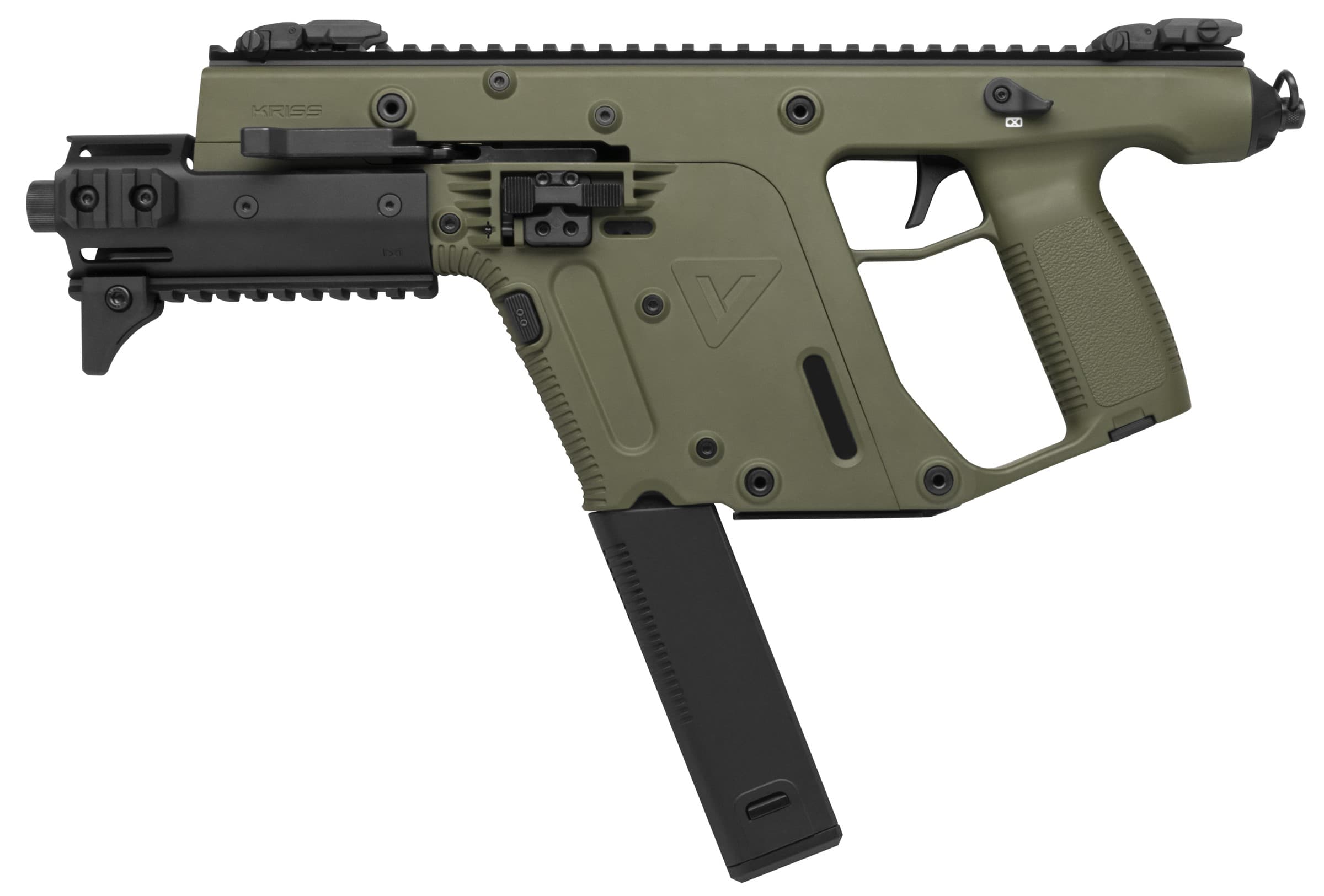 Kriss Vector SDP Enhanced KV45 PGR30 45 ACP 6.5in 15 Rounds OD Green