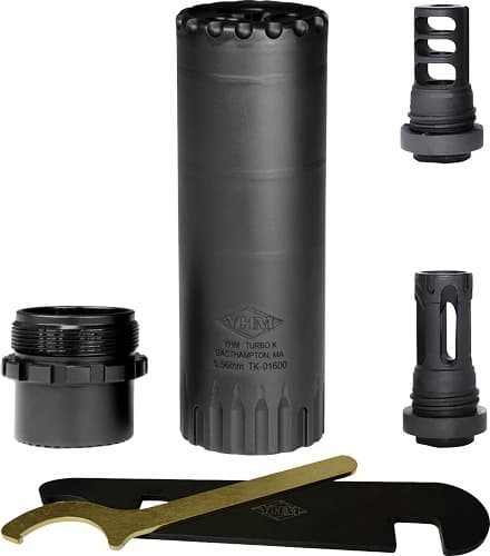 Yankee Hill Machine Turbo K-RB 5.56mm Suppressor Full Auto Rated Stainless Steel