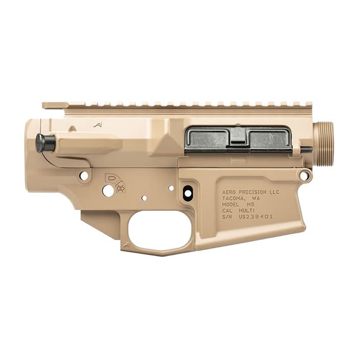 Aero Precision M5 .308 Multi Caliber Receiver Set Flat Dark Earth Cerakote