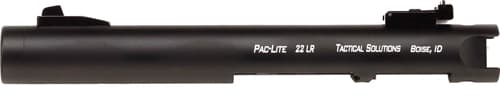 Tactical Solutions PLIV45TEMBNF Pac-Lite Barrel 22 LR 4.50" Threaded, Drilled & Tapped, Adj. Sights, Black Anodized for Ruger Mark IV & IV 22/45