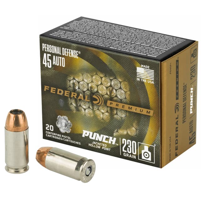 Federal Premium Pistol Ammo 45 ACP 230 gr. JHP 20 rd.