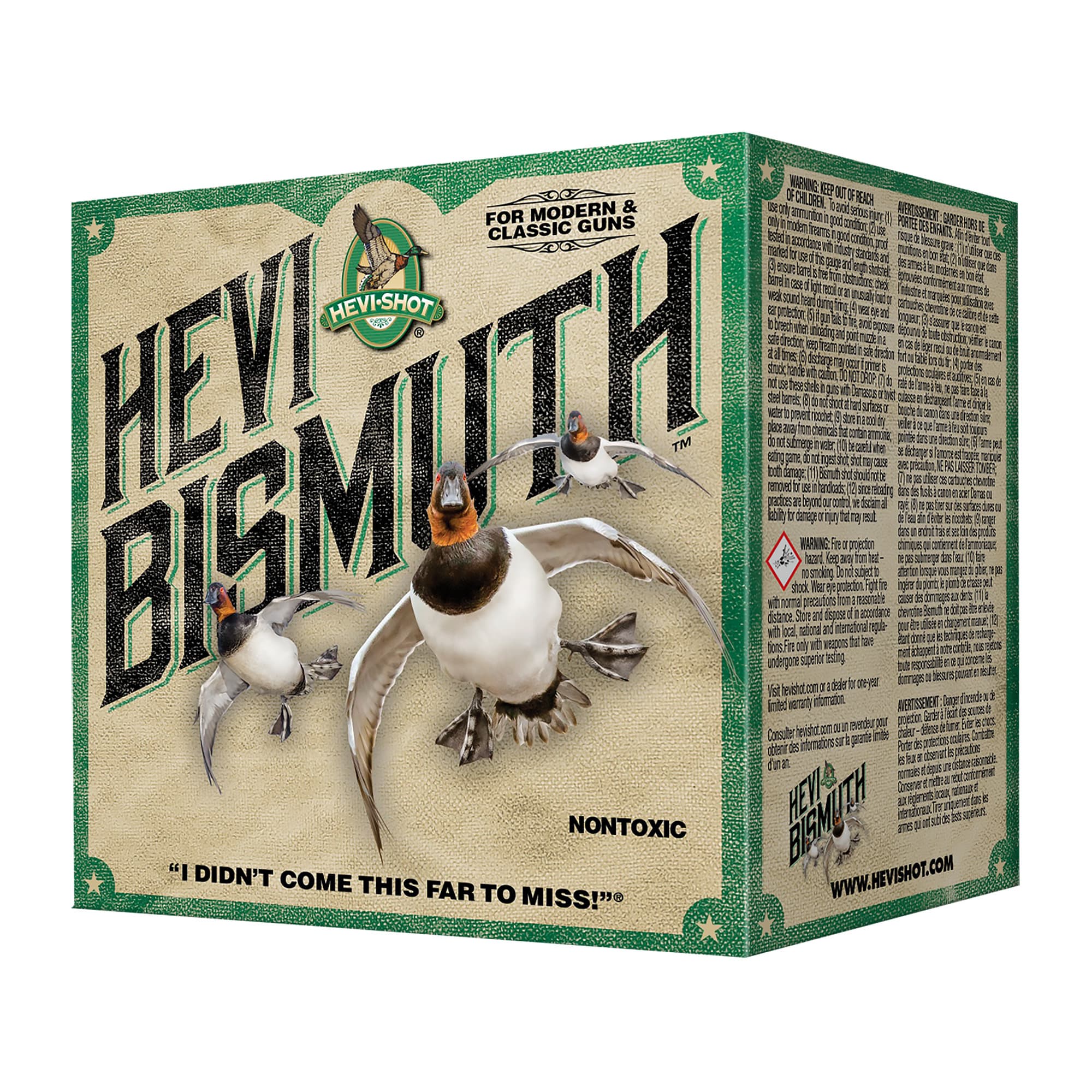 Hevi Shot Bismuth Shotgun Ammo 12 ga. 3 in. 1 3/8 oz. 2 Shot 25 rd.