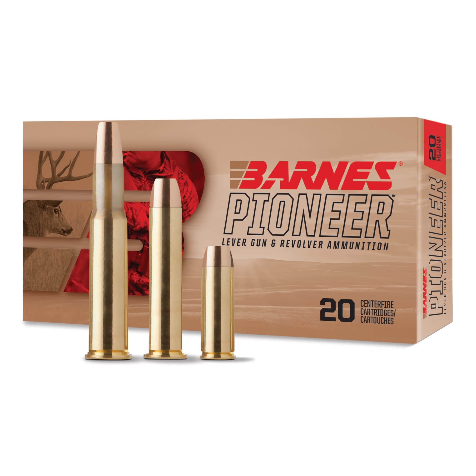 Barnes Bullets Pioneer 45-70 Government TSX Flat Nose 300 Grain 20 Rounds
