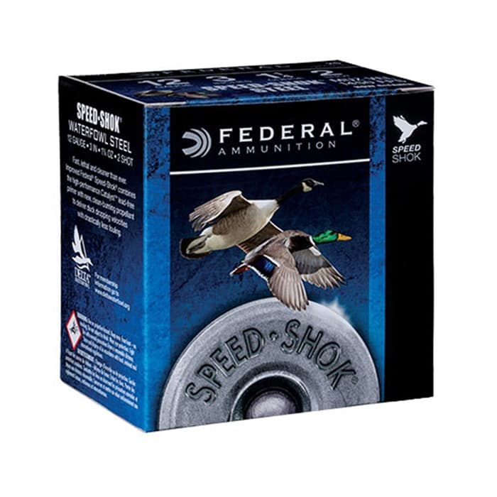 Federal Speed-Shok 12 Gauge Steel Shot 1 1/4 Ounce #3 25 Rounds