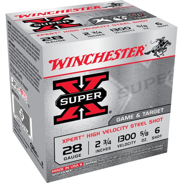 Winchester Super-X Xpert Hi-Velocity 28 Gauge Steel 5/8 oz 25 Rounds