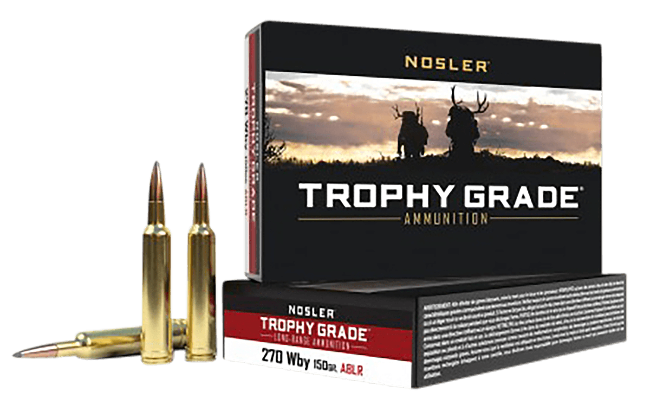 Nosler Trophy Grade 270 Weatherby Magnum Accubond-Lr 150 Grain 20 Rounds