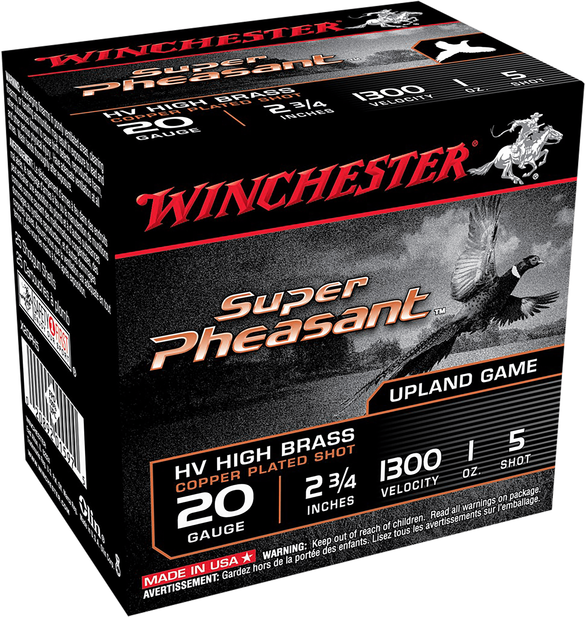 Winchester Super Pheasant 20 Gauge 5 Shot 1 Ounce 25 Rounds