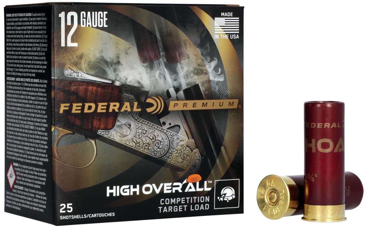 Federal Premium High Over All 12 Gauge 1 1/8 Grain 7.5 Shot 25 Rounds