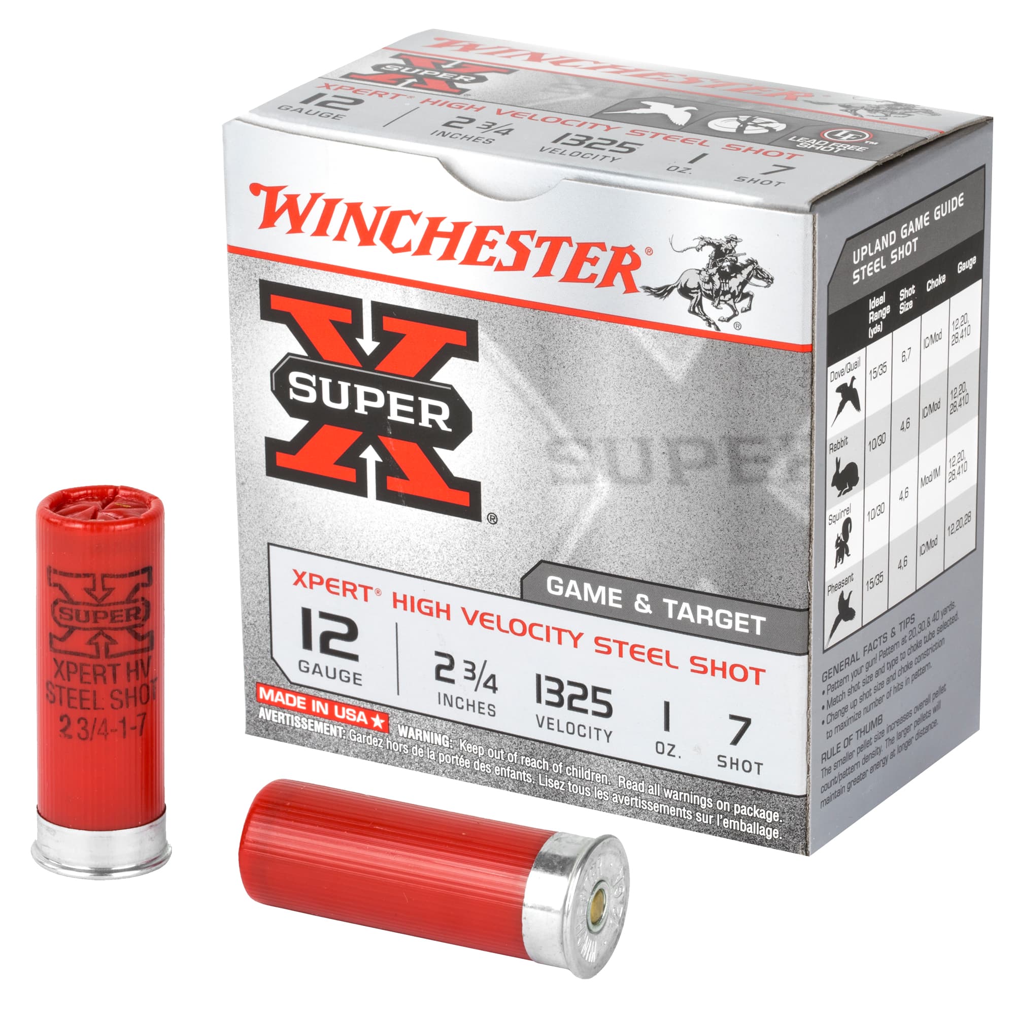 Winchester Super X Xpert Hi Velocity Steel 12 Gauge High Velocity Steel 1 oz 25 Rounds
