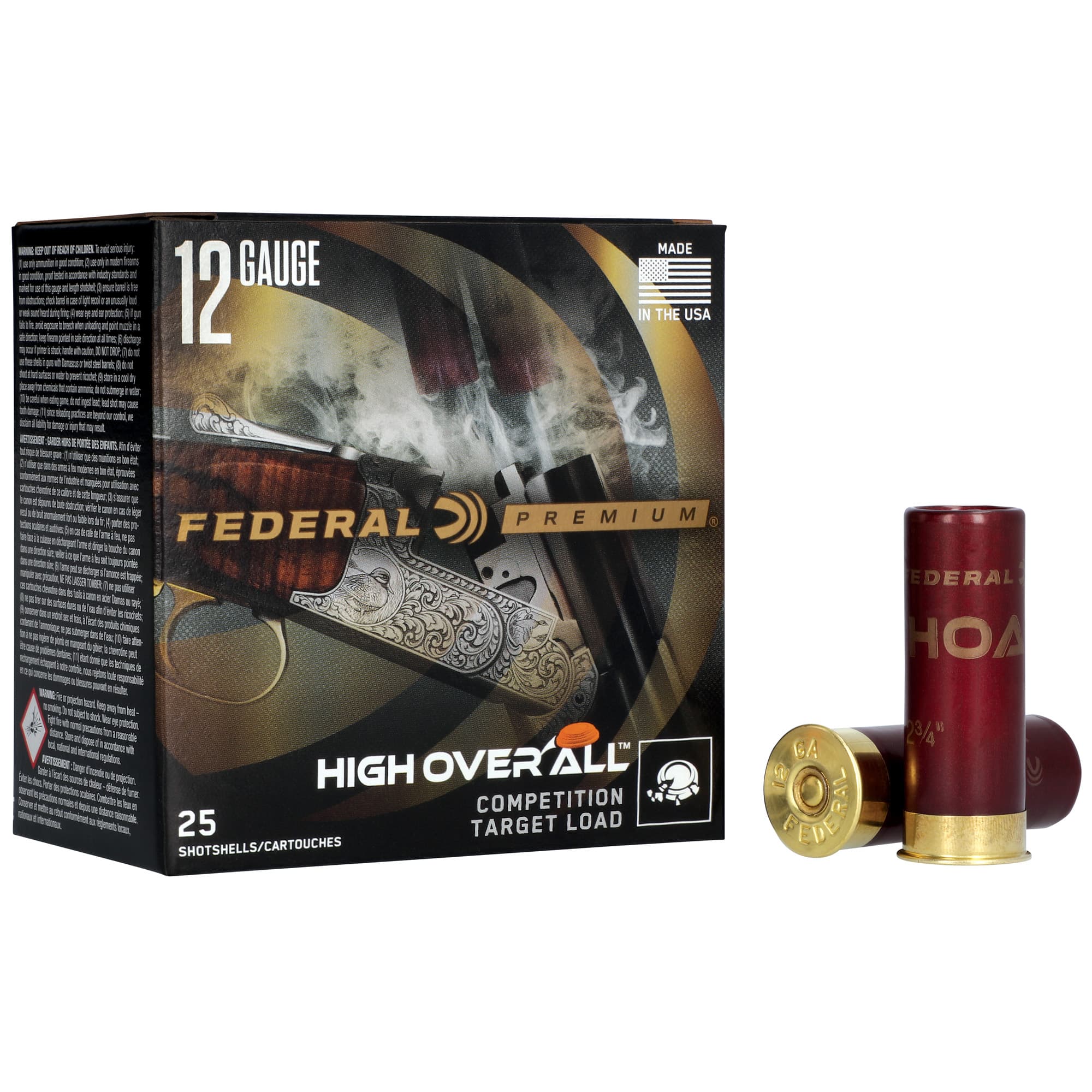 Federal Premium High Over All 12 Gauge 1-1/8 Ounce 8 Shot 25 Rounds