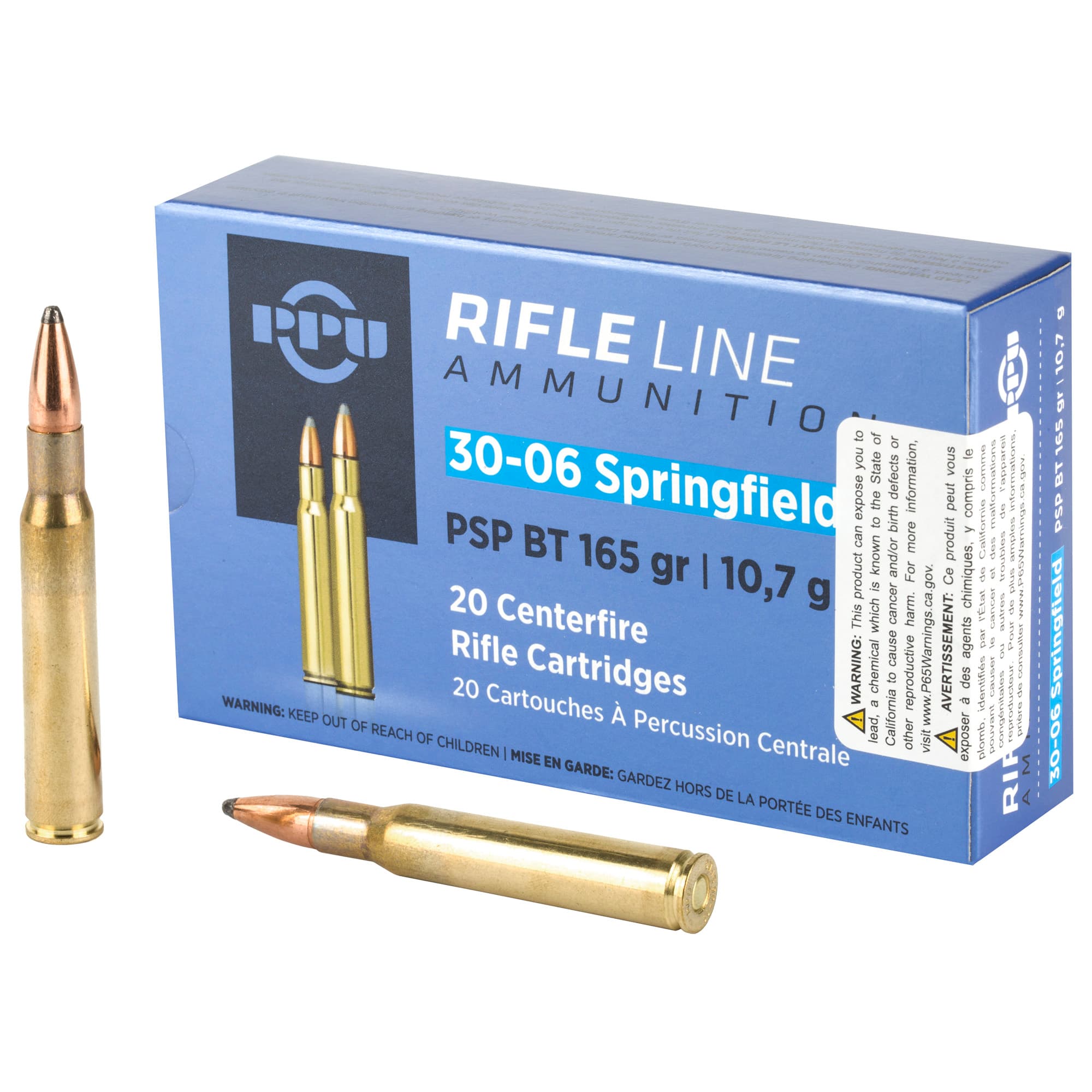 Prvi Partisan PP30062 30-06 Springfield Pointed Soft Point 165 Grain 20 Rounds