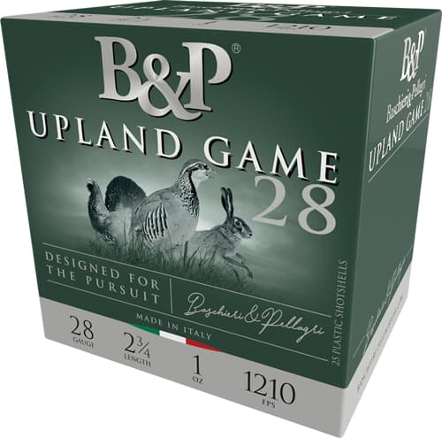 B&p Ammunition 28B1UP75 Upland Game 28Gauge 2.75" 1oz 7.5Shot 25 Rounds