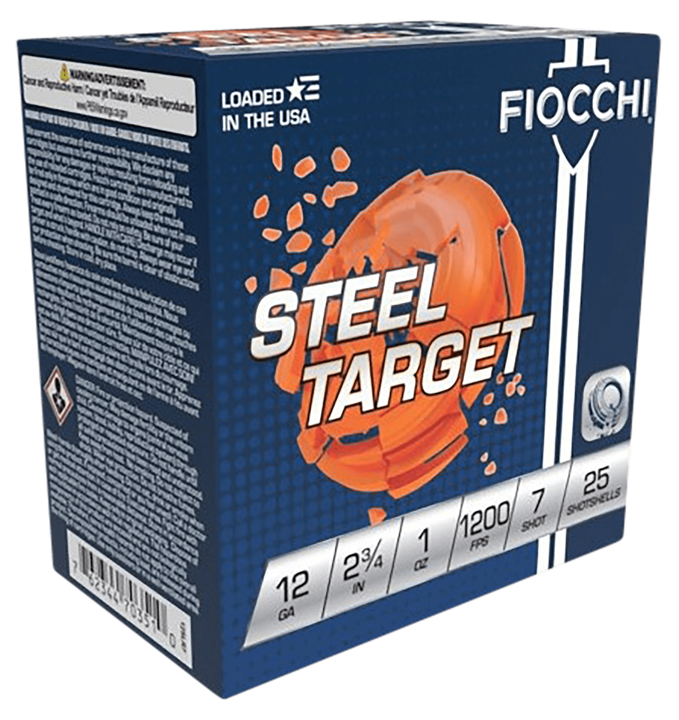 Fiocchi 12SLR7 Steel Target 12 Gauge Steel 1oz 25 Rounds