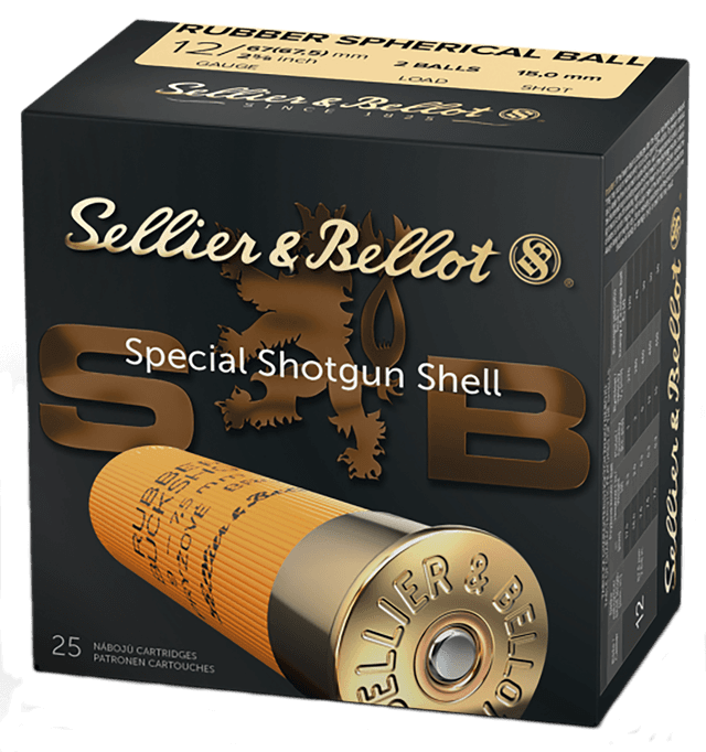 Sellier & Bellot SB12RBB 12 Gauge Rubber 25 Rounds
