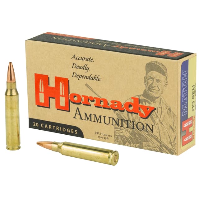 Hornady Match Rifle Ammo 223 Rem. 75 gr. ELD Match 20 rd.