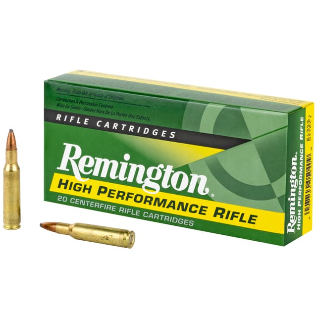 Remington High Performance Rifle Ammo 222 Remington PSP 50 Grain 20 Rounds