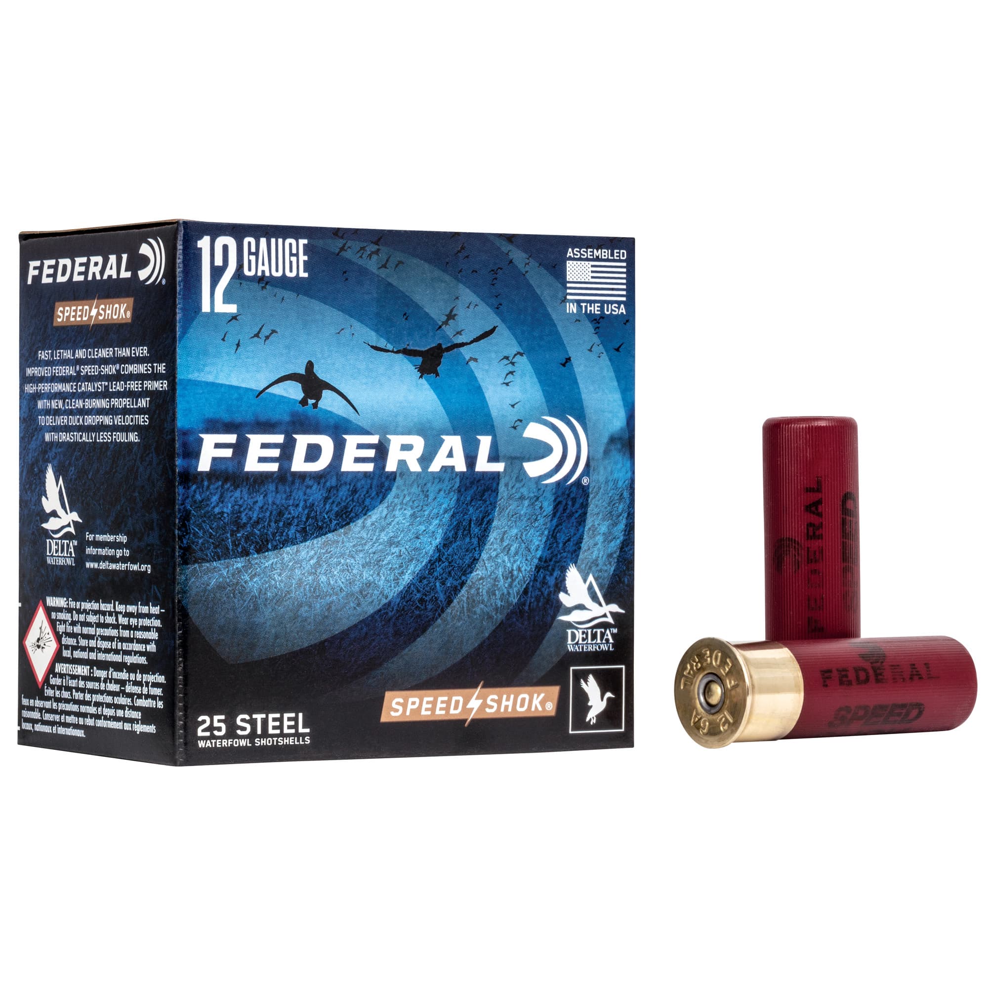Federal Speed-Shok 12 Gauge BB steel shot 1 1/4 oz 25 rounds