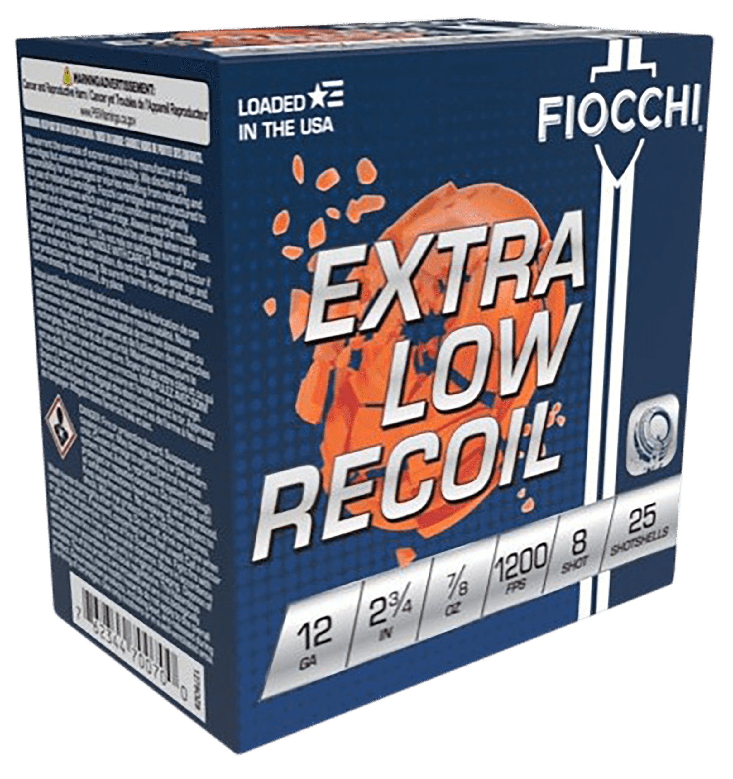 Fiocchi Exacta Trainer 12 Gauge Shot 7/8 Ounce 8 Shot 25 Rounds