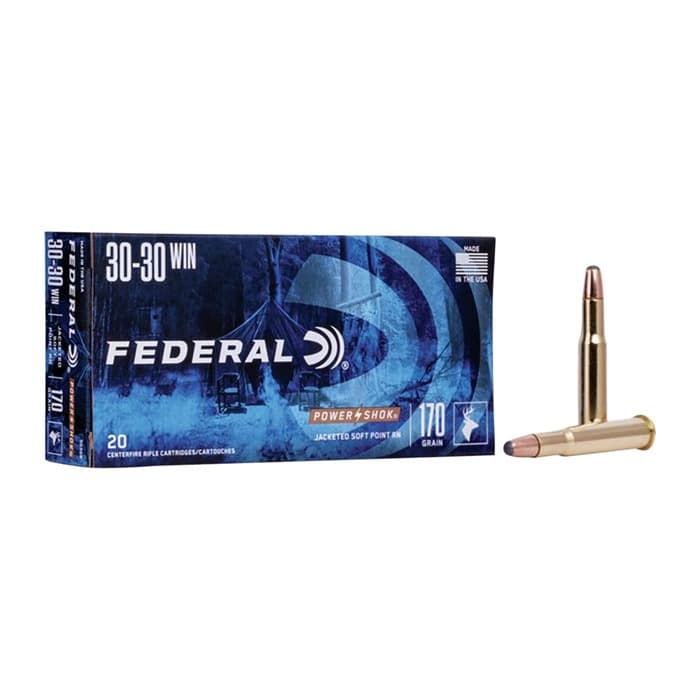 Federal Power-Shok 30-30 Winchester Jacketed Soft Point 170 Grain 20 Rounds