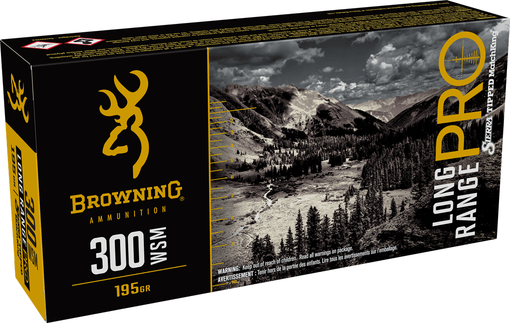 Browning Long Range Pro 300 Winchester Short Magnum Sierra MatchKing BTPT 195 Grain 20 Rounds