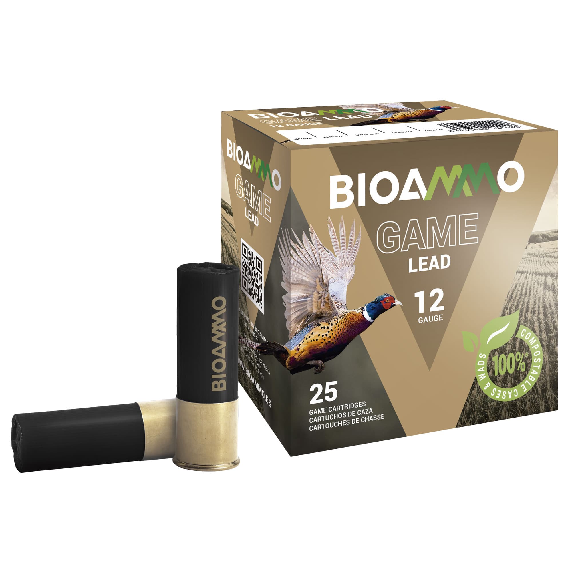 Winchester BIOAMMO Dove Shotgun Ammo 12 Gauge Lead 7 Shot 1 Ounce 25 Rounds