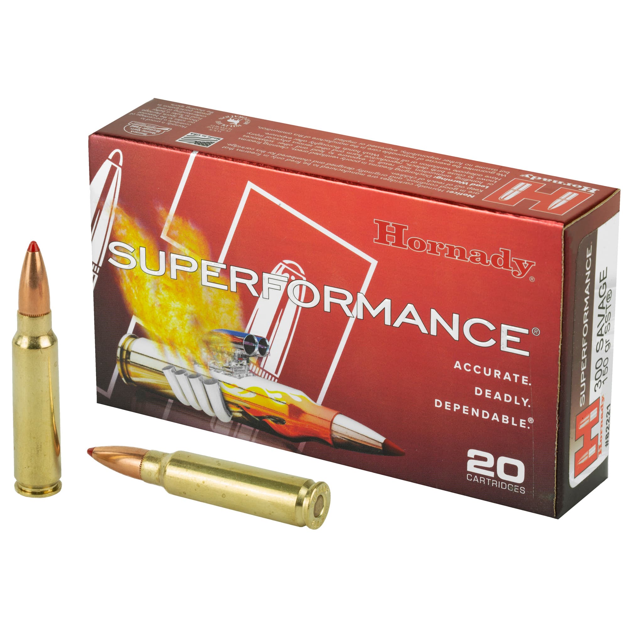 Hornady Superformance 300 Savage Sst 150 Grain 20 Rounds