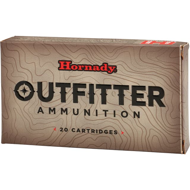 Hornady, Outfitter, 375 H&H Magnum, Copper Expanding, 250 Grain, 20 Rounds