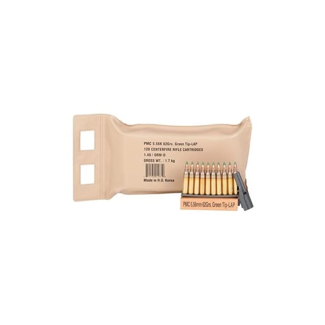 PMC X-TAC 5.56 NATO LAP 62 Grain 120 Rounds