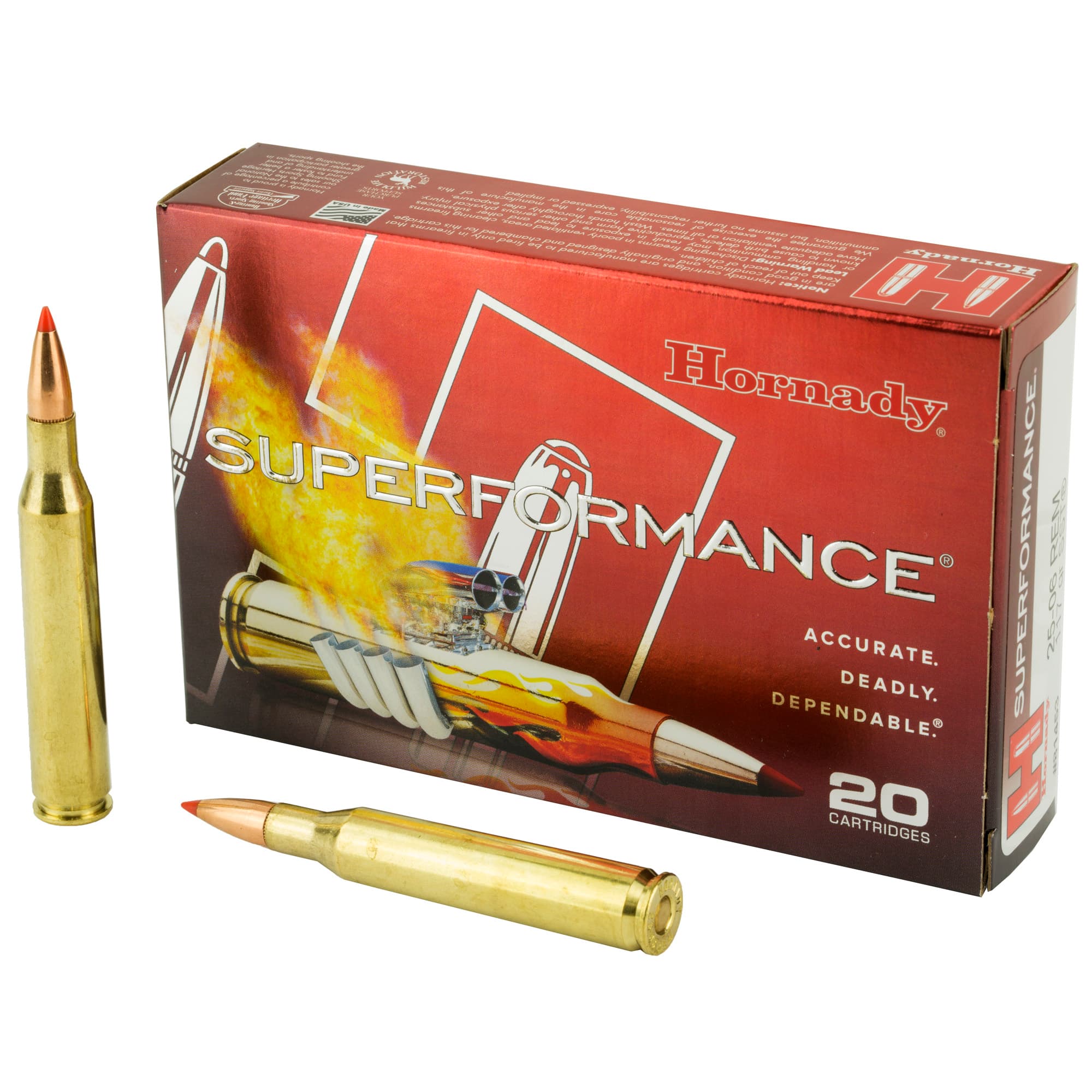 Hornady Superformance 25-06 Remington Super Shock Tip 117 Grain 20 Rounds
