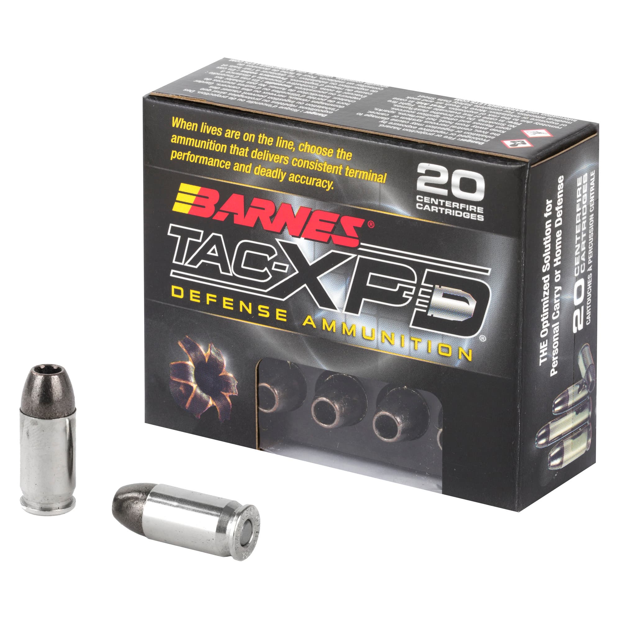 Barnes Bullets TAC-XPD 380 ACP TAC-XP 80 Grain 20 Rounds