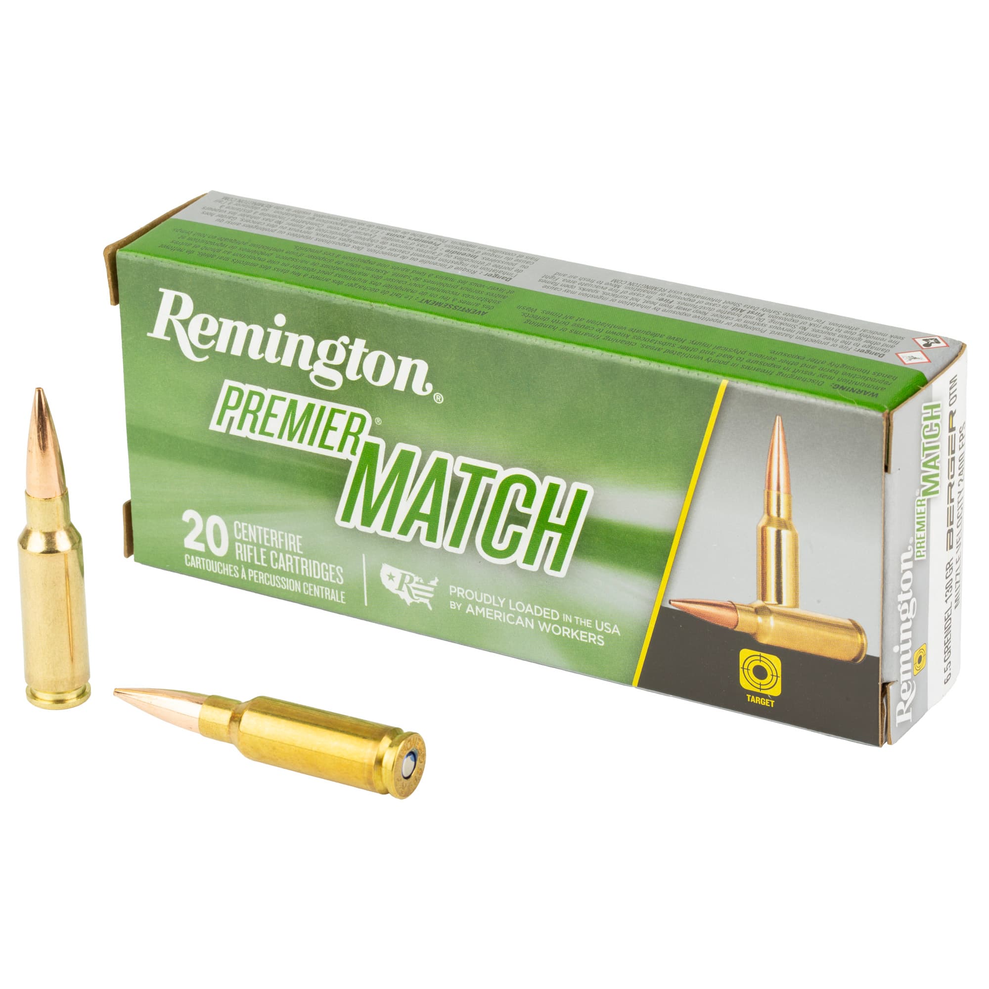 Remington Berger OTM 6.5 Grendel Open Tip Match 130 Grain 20 Rounds
