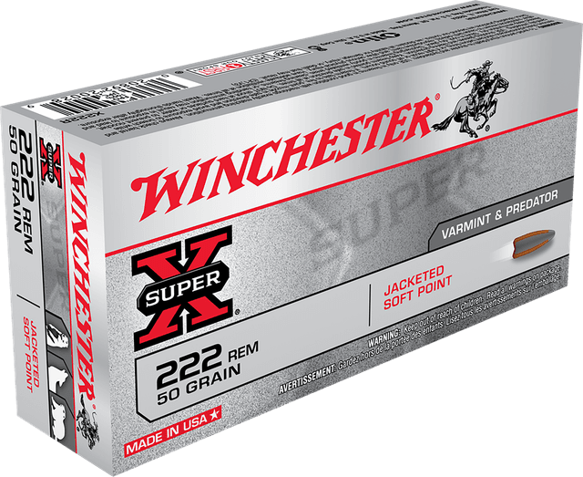 Winchester Super-X 222 Remington Soft Point 50 Grain 20 Rounds