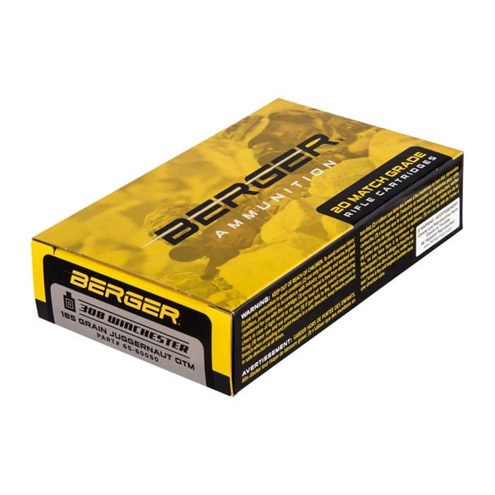 Bergara 308 Winchester Juggernaut OTM 185 Grain 20 Rounds