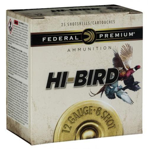 Federal HVF12 Hi Bird 6 12 Gauge High Velocity Shotgun Shells 25 Rounds
