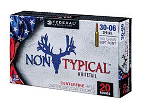 Federal Non-Typical 30-06 Springfield Soft Point 150 Grain 20 Rounds