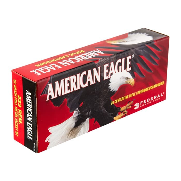 Federal American Eagle 223 Remington Full Metal Jacket 62 Grain 20 Rounds