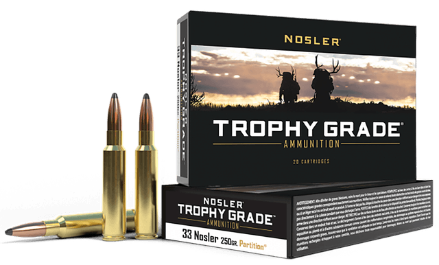 Nosler Trophy Grade 33 Nosler Partition Spitzer 250 Grain 20 Rounds