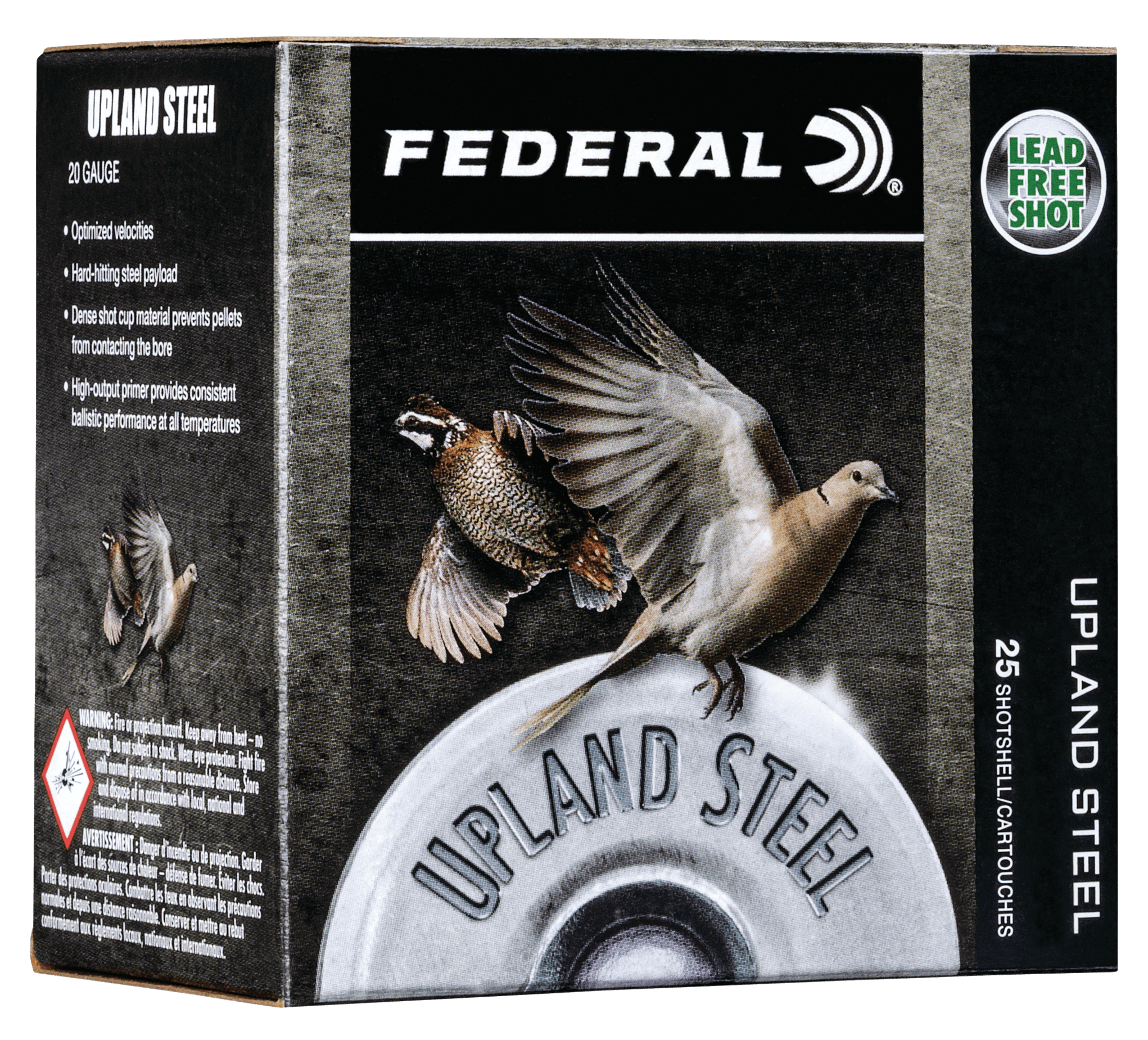 Federal Upland Steel Shotgun Ammo 410 Gauge Steel Shot 3/8 Ounce 25 Rounds
