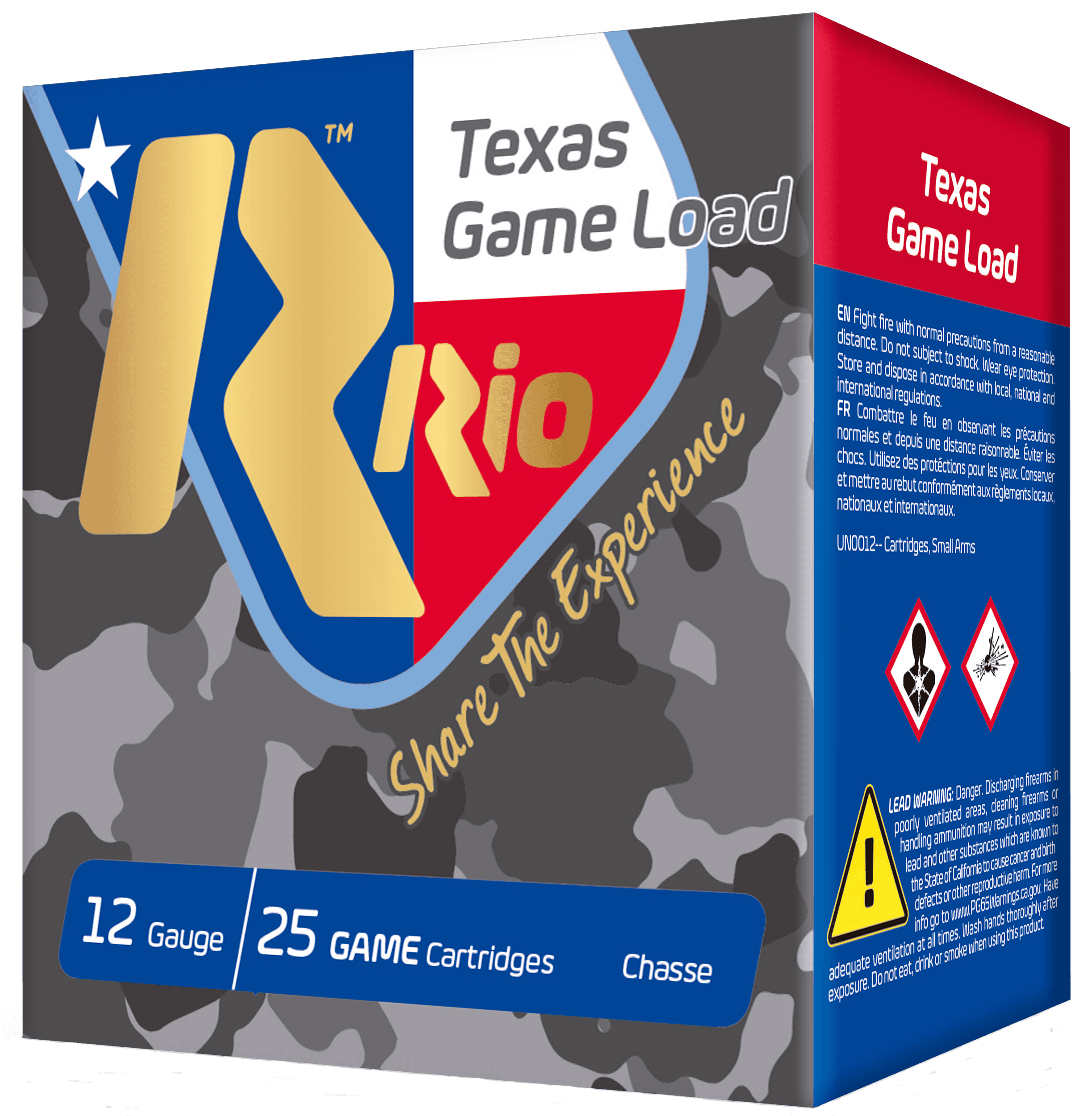 Rio Ammunition TGHV3675TX Texas Game Load High Velocity 12Gauge 2.75" 1 1/4oz 7.5Shot 25 Rounds