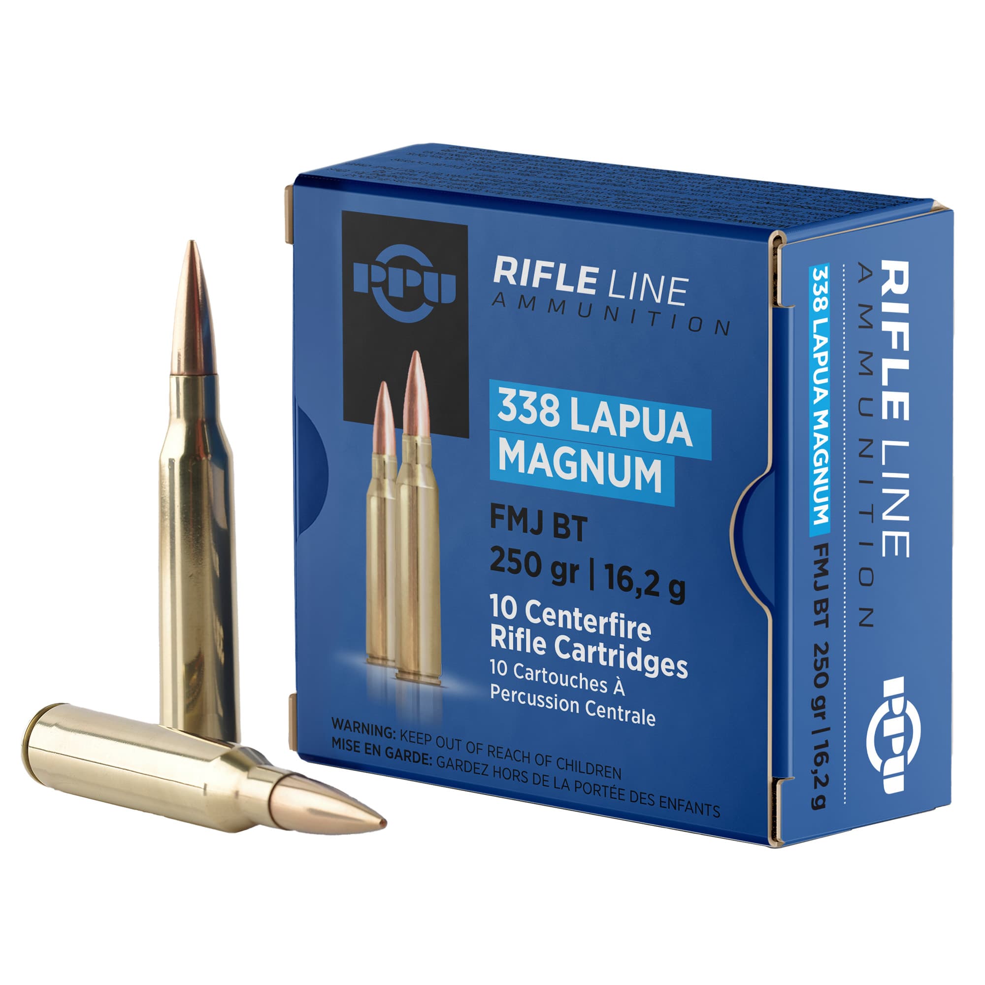 Prvi Partizan PP338H 338 Lapua Magnum Hollow Point Boat Tail 250 Grain 10 Rounds